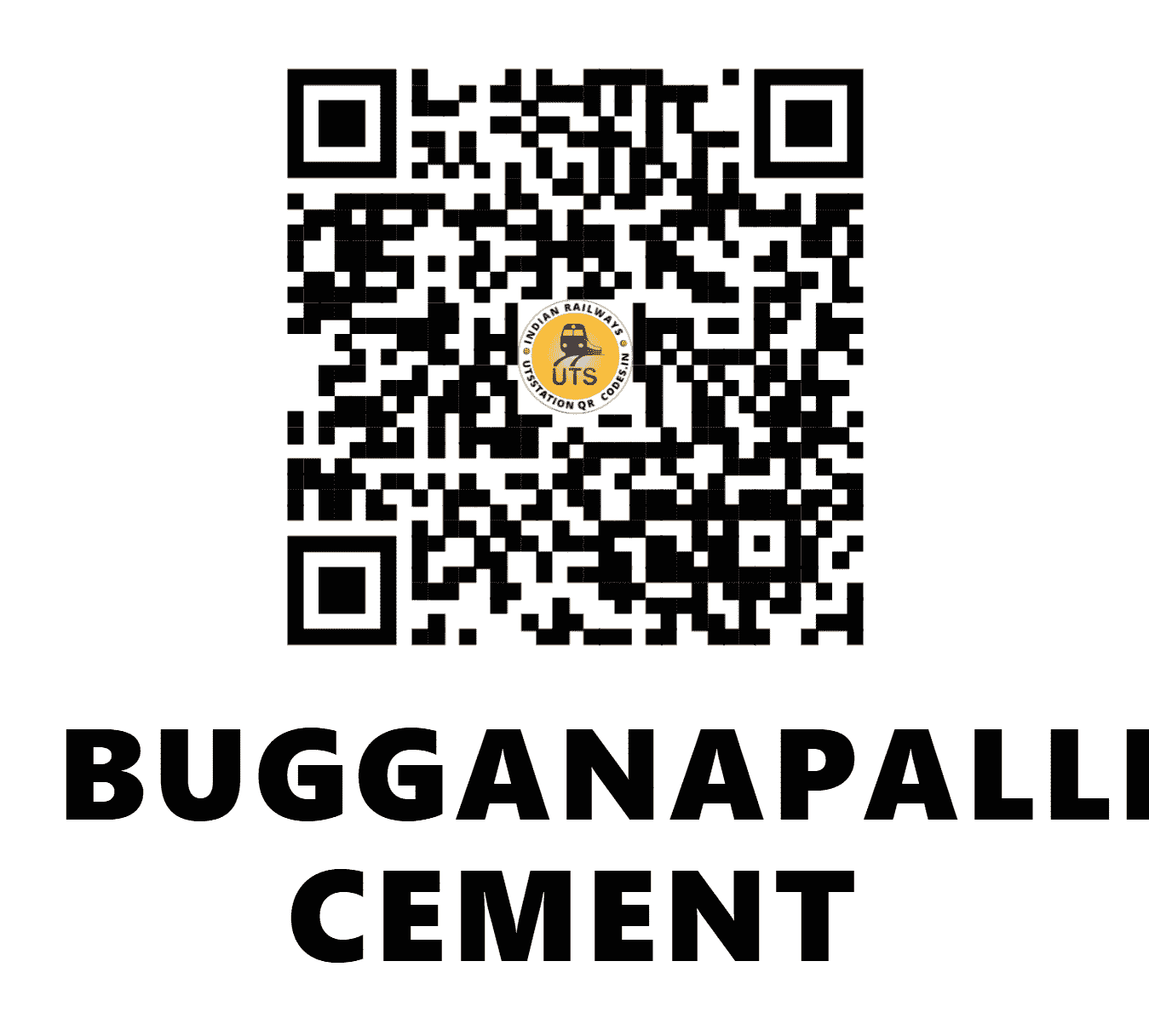 UTS QR Code for BUGGANAPALLE CEMENT - BEY (SC - ANDHRA PRADESH)